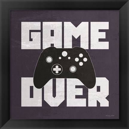 Framed Game Over Print