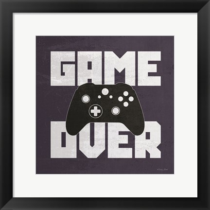 Framed Game Over Print