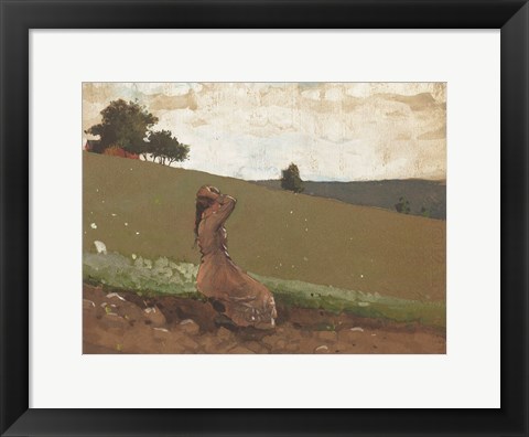 Framed Green Hill 1 Print