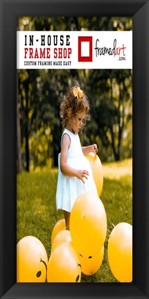 Framed Modern 8x18 Picture Frame Print