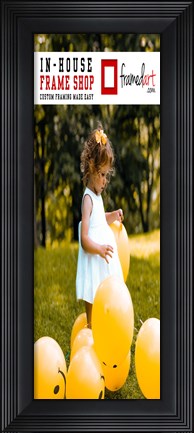 Framed Modern 8x22 Picture Frame Print