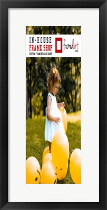 Framed Modern 8x22 Picture Frame Print