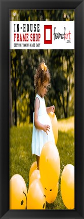 Framed Modern 8x24 Picture Frame Print