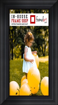 Framed Modern 9x19 Picture Frame Print