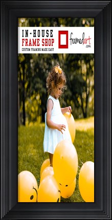 Framed Modern 9x21 Picture Frame Print