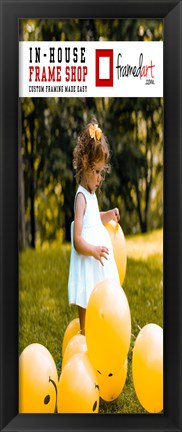 Framed Modern 9x24 Picture Frame Print