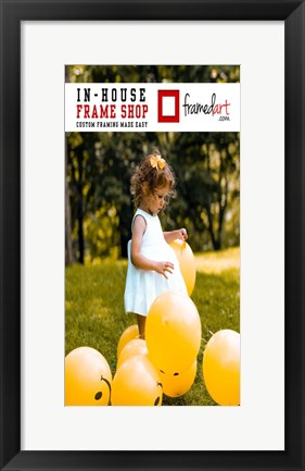 Framed Modern 10x19 Picture Frame Print