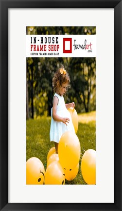 Framed Modern 10x22 Picture Frame Print