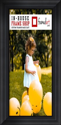 Framed Modern 10x24 Picture Frame Print