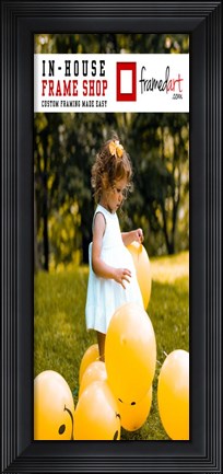 Framed Modern 10x25 Picture Frame Print