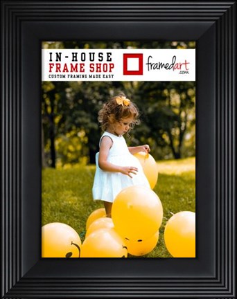 Framed Modern 11x8 Picture Frame Print