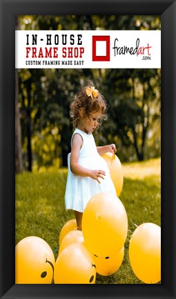 Framed Modern 11x20 Picture Frame Print