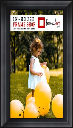 Framed Modern 11x22 Picture Frame Print