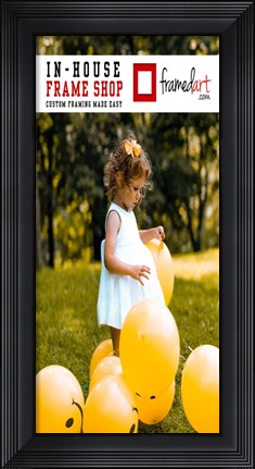 Framed Modern 11x23 Picture Frame Print