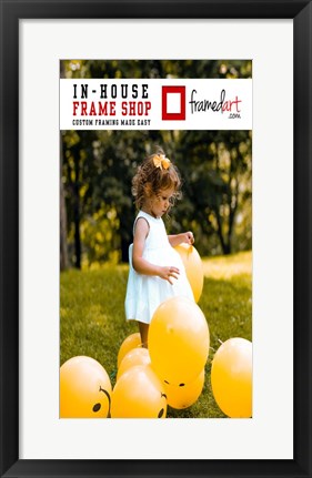 Framed Modern 12x22 Picture Frame Print