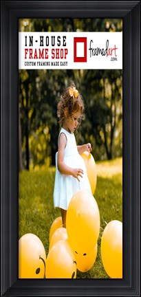 Framed Modern 12x29 Picture Frame Print