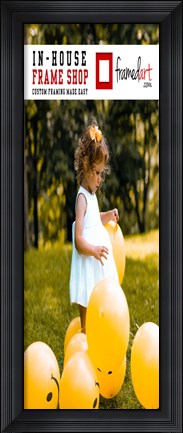 Framed Modern 12x33 Picture Frame Print