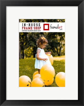 Framed Modern 13x9 Picture Frame Print