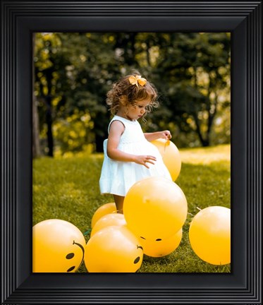 Framed Modern 13x34 Picture Frame Print