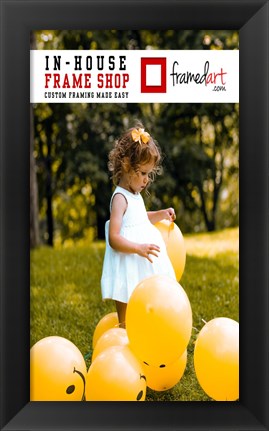 Framed Modern 14x8 Picture Frame Print