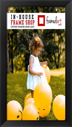 Framed Modern 19x10 Picture Frame Print