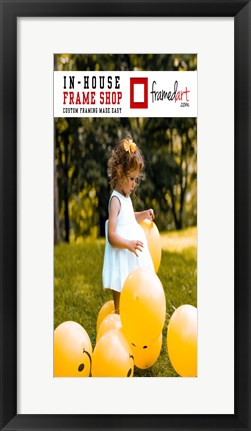 Framed Modern 22x10 Picture Frame Print