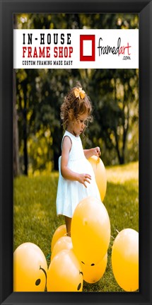 Framed Modern 24x11 Picture Frame Print