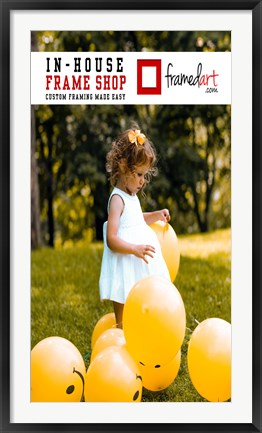 Framed Modern 24x44 Picture Frame Print