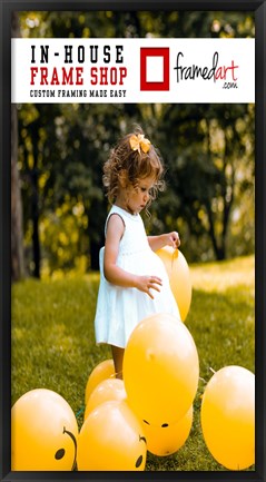 Framed Modern 24x45 Picture Frame Print