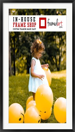 Framed Modern 24x47 Picture Frame Print