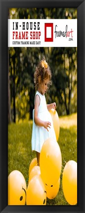 Framed Modern 28x10 Picture Frame Print