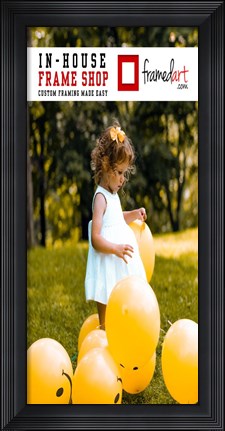 Framed Modern 28x13 Picture Frame Print