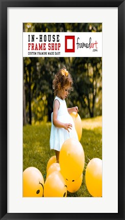 Framed Modern 28x13 Picture Frame Print