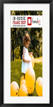 Framed Modern 29x11 Picture Frame Print