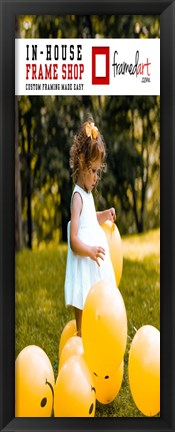 Framed Modern 30x11 Picture Frame Print