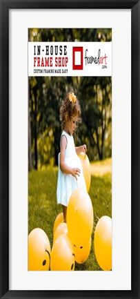 Framed Modern 31x11 Picture Frame Print
