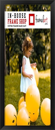 Framed Modern 31x12 Picture Frame Print