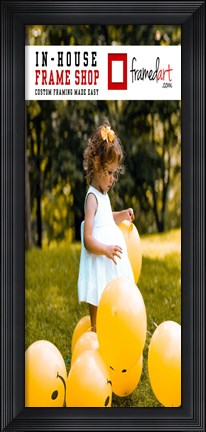 Framed Modern 31x13 Picture Frame Print