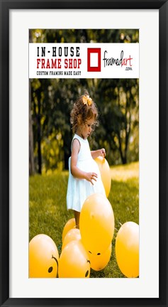 Framed Modern 31x14 Picture Frame Print