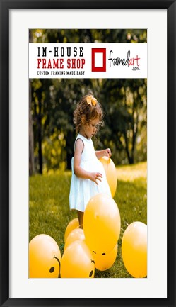 Framed Modern 31x15 Picture Frame Print