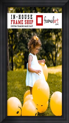 Framed Modern 31x16 Picture Frame Print
