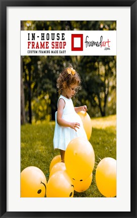 Framed Modern 31x17 Picture Frame Print