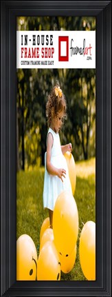 Framed Modern 32x10 Picture Frame Print
