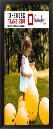 Framed Modern 32x12 Picture Frame Print