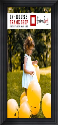 Framed Modern 32x13 Picture Frame Print