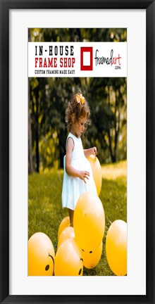 Framed Modern 32x13 Picture Frame Print