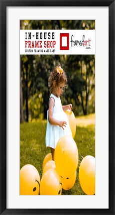 Framed Modern 32x14 Picture Frame Print