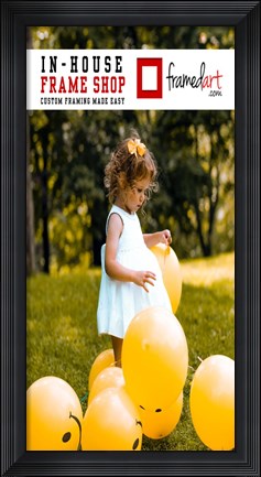 Framed Modern 32x16 Picture Frame Print