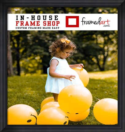 Framed Modern 32x30 Picture Frame Print
