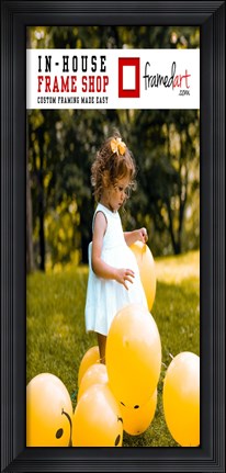 Framed Modern 33x14 Picture Frame Print